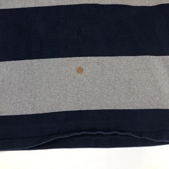 Villanova Lacrosse Barbarian Hooded Striped Rugby Long Sleeve #17 Mens Large - Picture 6 of 13